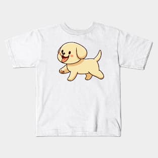 kawaii yellow labrador retriever puppy Kids T-Shirt